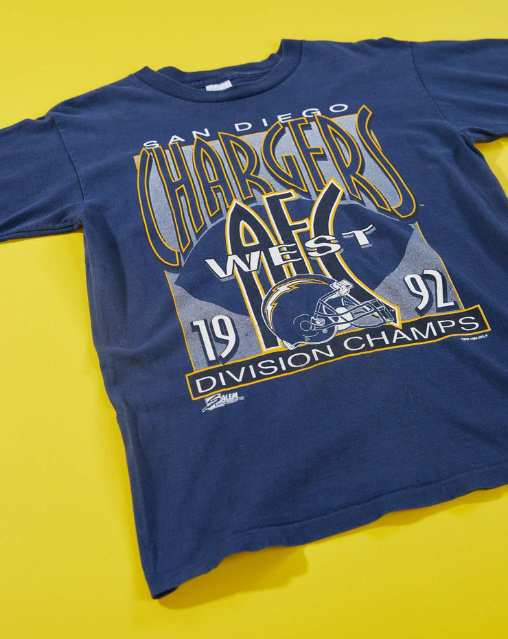 Vintage 1992 San Diego Chargers West Division Champs T-shirt