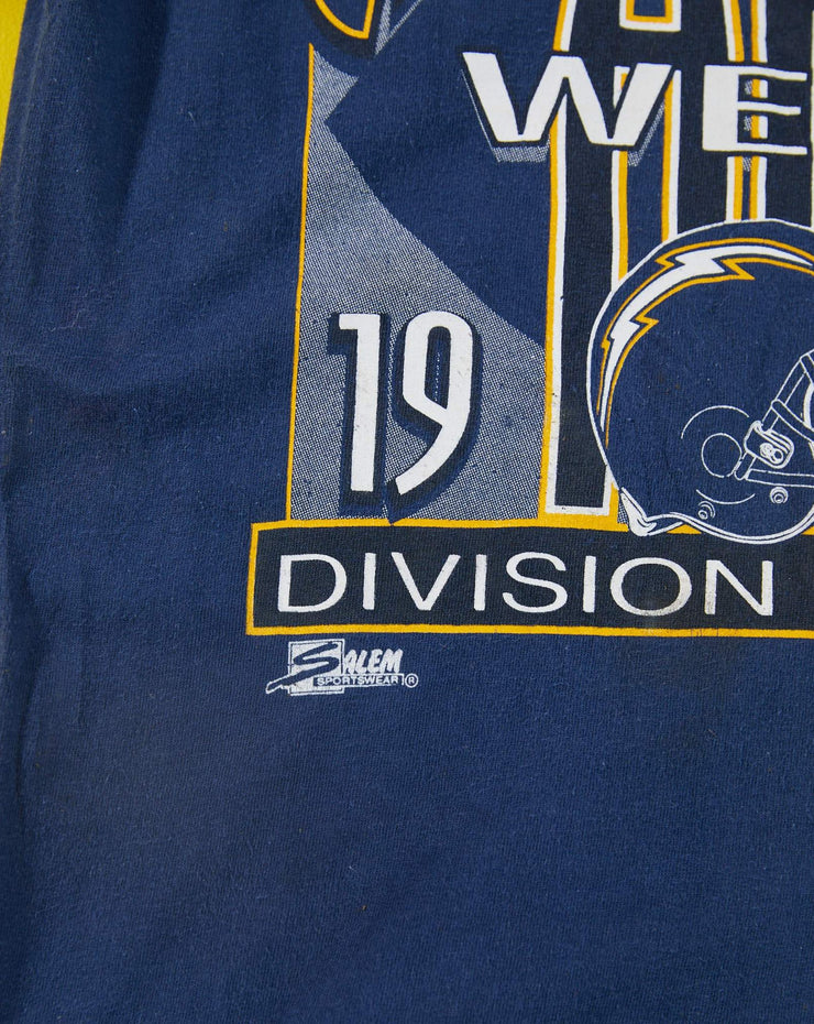 Vintage 1992 San Diego Chargers West Division Champs T-shirt
