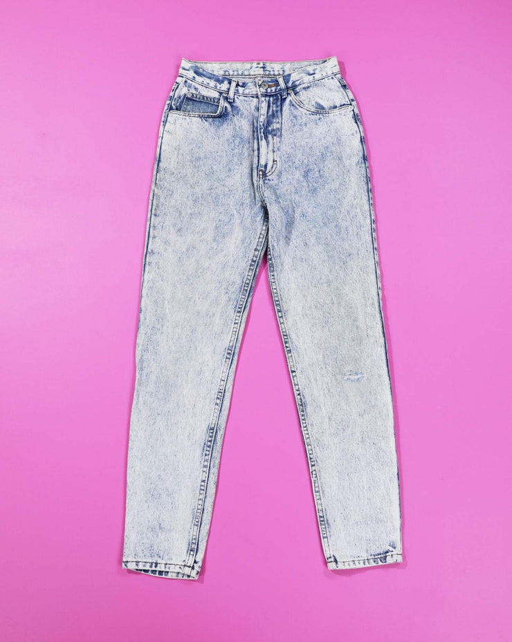 Rare Vintage 80s Jeanjer By Jordache Acid Washed High Waisted Jeans