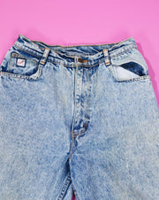 Vintage 80s No Excuses Acid Washed Jeans