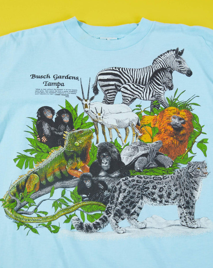 Vintage 1987 Harlequin Busch Gardens Tampa T-shirt