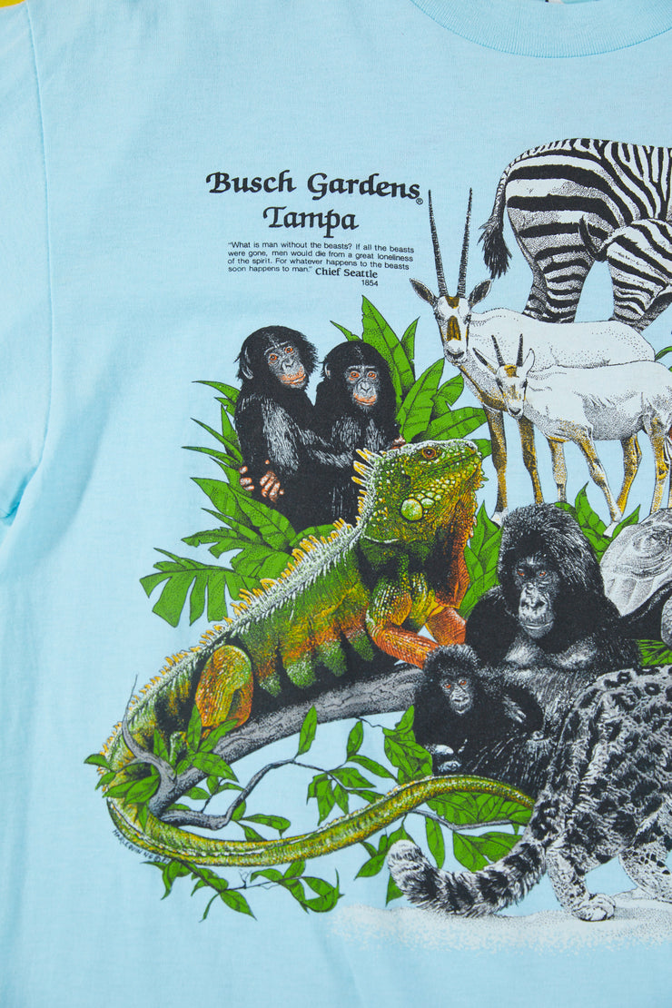 Vintage 1987 Harlequin Busch Gardens Tampa T-shirt