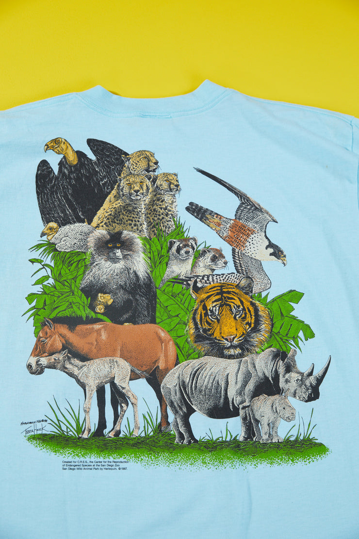 Vintage 1987 Harlequin Busch Gardens Tampa T-shirt