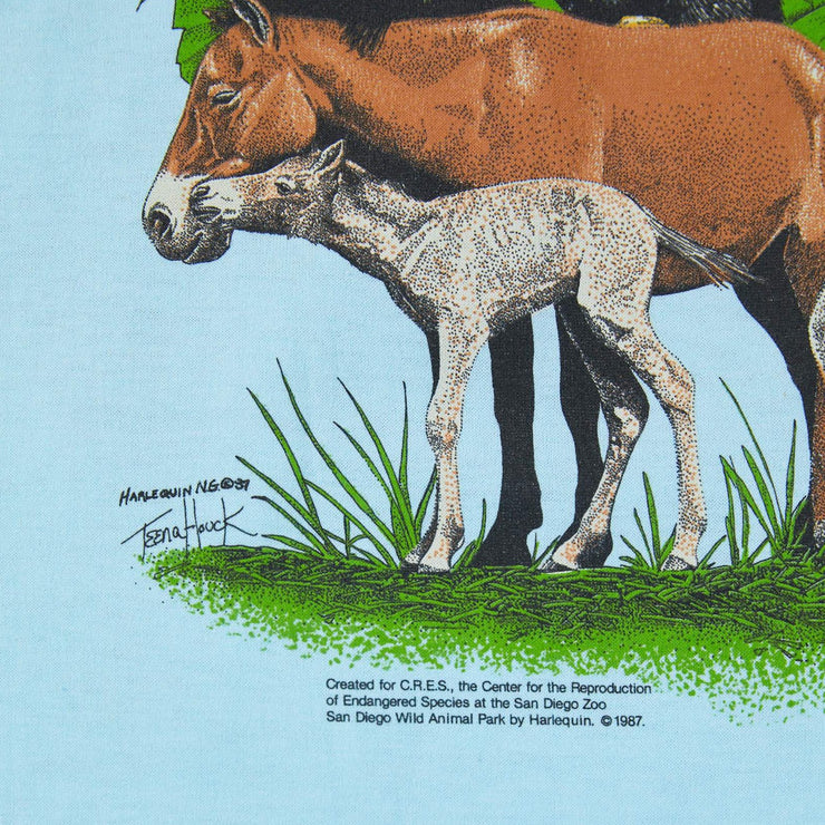 Vintage 1987 Harlequin Busch Gardens Tampa T-shirt