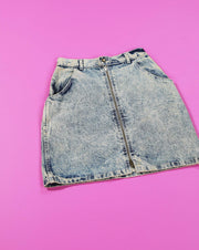 Vintage 80s Entre Acid Wash Denim Skirt