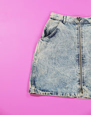 Vintage 80s Entre Acid Wash Denim Skirt