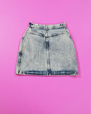 Vintage 80s Entre Acid Wash Denim Skirt