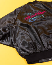 Vintage 80s Chevy Heartbeat of America Satin Jacket
