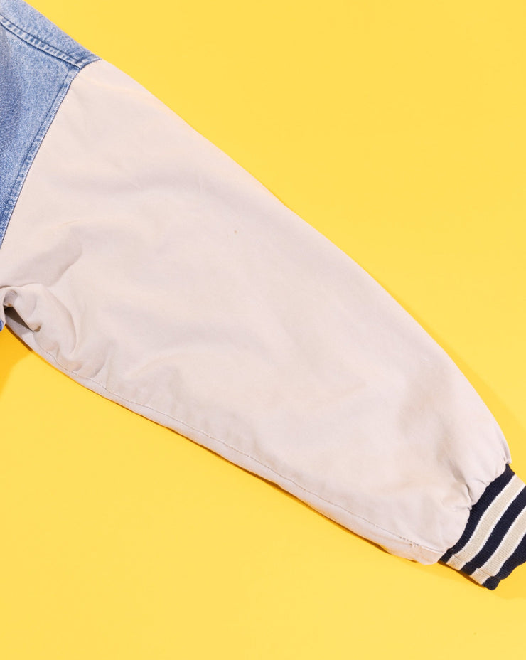 Vintage 90s Cambridge Classics Denim Varsity Jacket