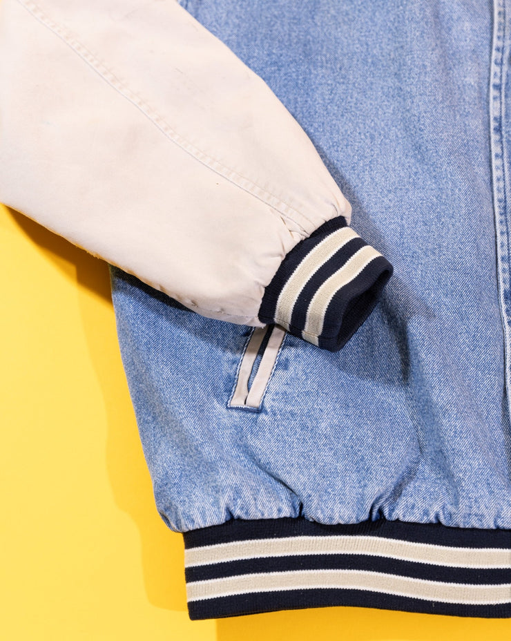 Vintage 90s Cambridge Classics Denim Varsity Jacket