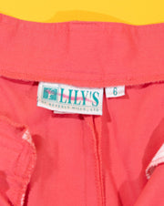 Vintage 80s Lily's of Beverly Hills Peach Pants