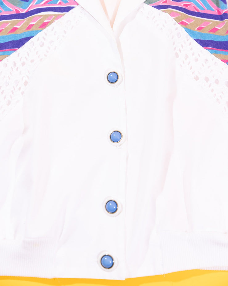 Vintage 80s Matches Retro Button Up Jacket