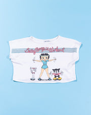 Rare Vintage 1984 Betty Boop's Workout Crop Top
