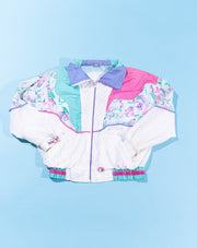 Vintage 80s Retro Geometric Design Windbreaker