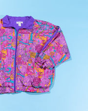 Vintage 80s Lady Lavon Abstract Windbreaker
