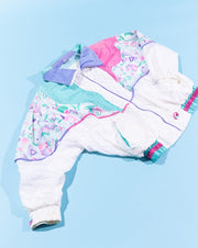 Vintage 80s Retro Geometric Design Windbreaker