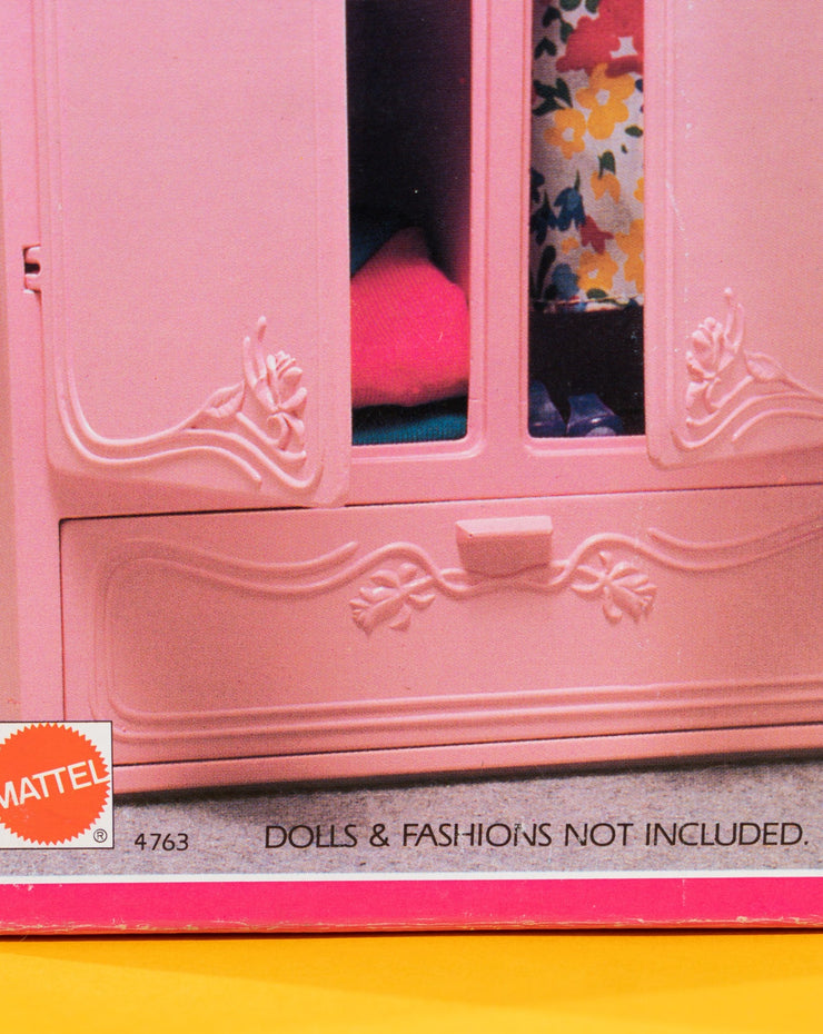 Vintage 1986 Sweet Roses Barbie Armoire