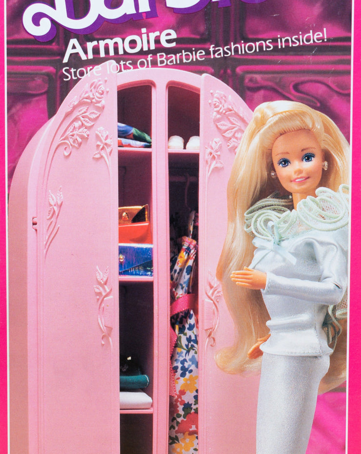 Vintage 1986 Sweet Roses Barbie Armoire