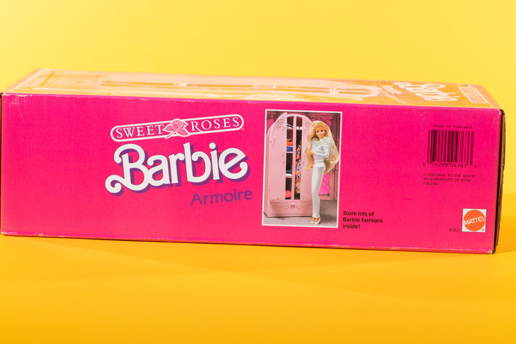 Vintage 1986 Sweet Roses Barbie Armoire