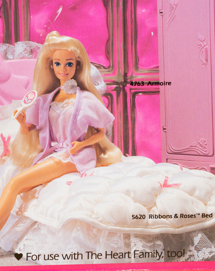 Vintage 1986 Sweet Roses Barbie Armoire