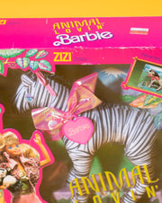 Vintage 1988 Animal Lovin' Barbie Zizi Zebra Toy