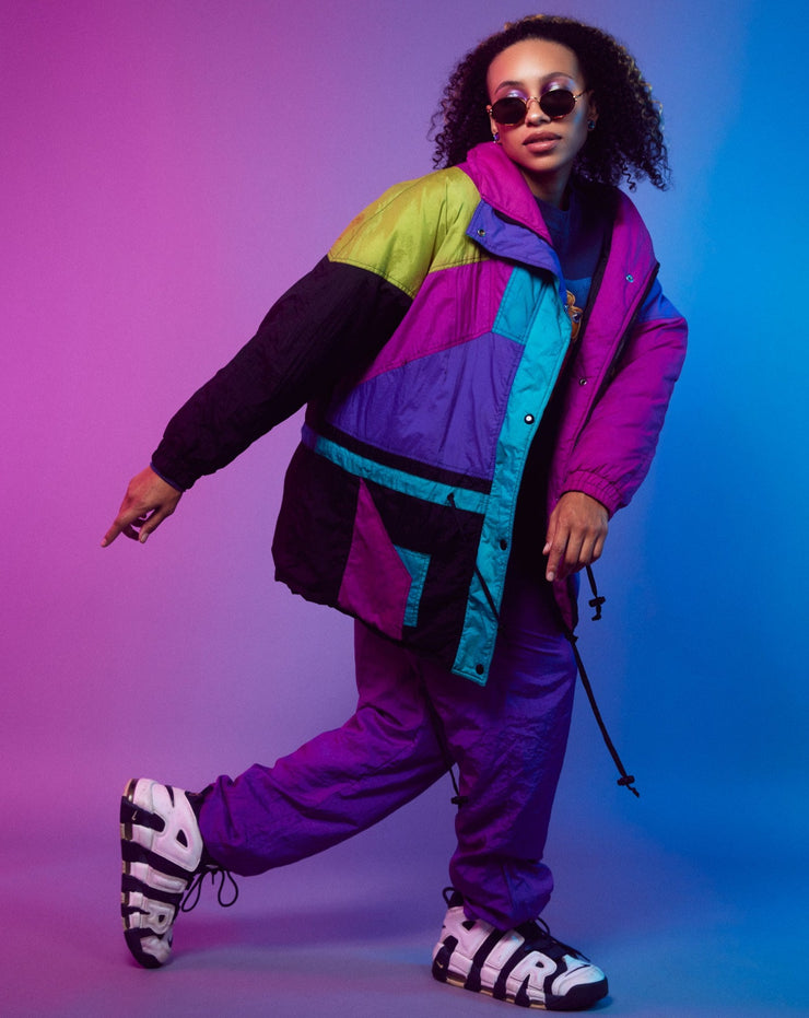 Vintage 80s Gitano Colorblock Puffer Jacket