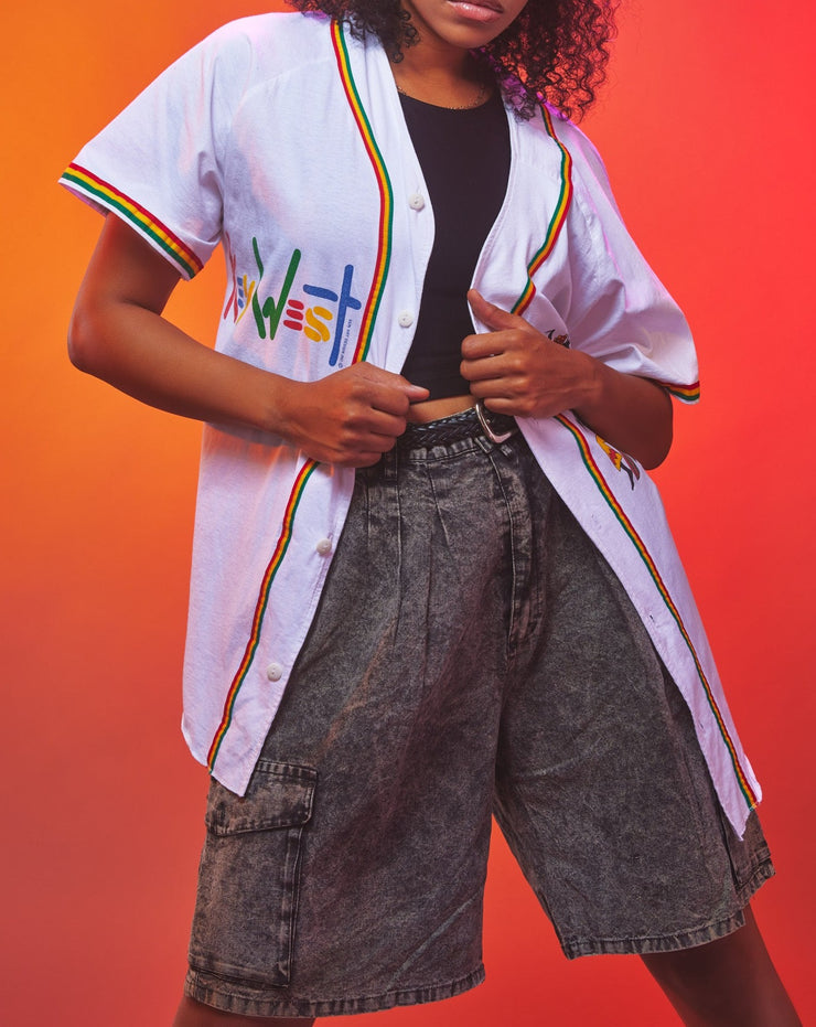 Vintage 90s Pacific Scene Acid Wash Shorts