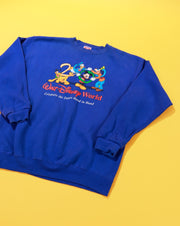 Vintage Y2K Walt Disney World Celebrate the Future Hand in Hand Crewneck Sweater