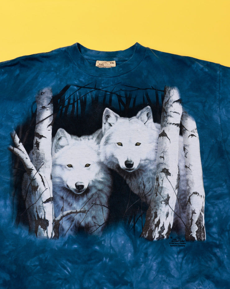 Vintage 1999 The Mountain Wolf Tie-dye T-shirt