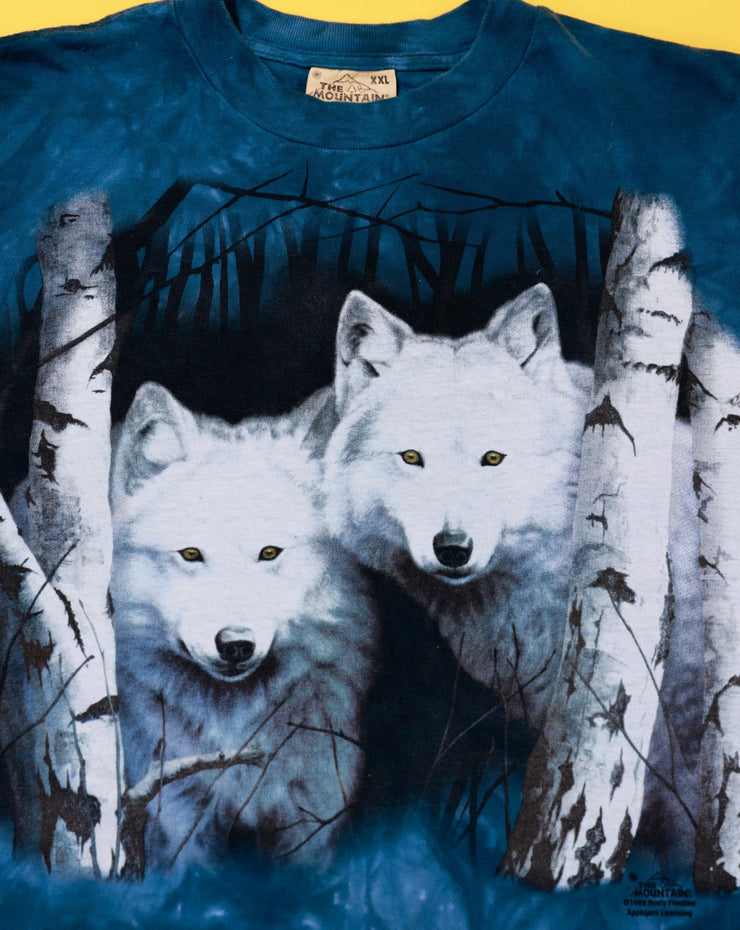 Vintage 1999 The Mountain Wolf Tie-dye T-shirt