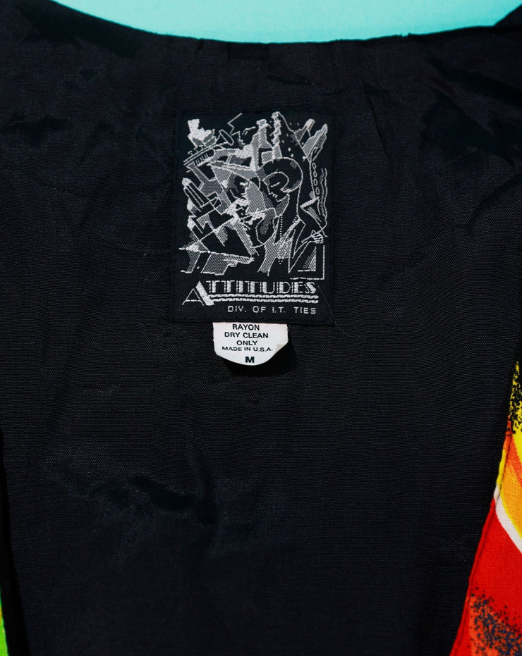 Vintage 90s Attitudes Retro Abstract Vest