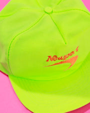 Vintage 80s Newport Cigarettes Neon Green Snapback Hat