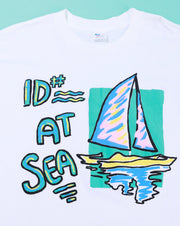Vintage 90s ID # At Sea Crop Top