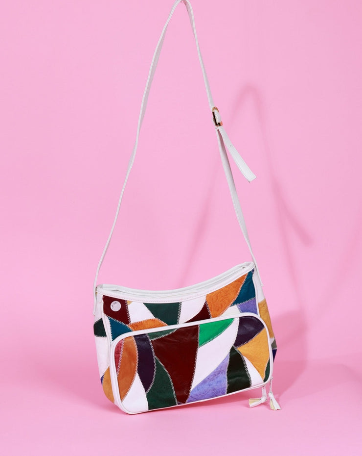 Vintage 80s Retro Color Block Purse