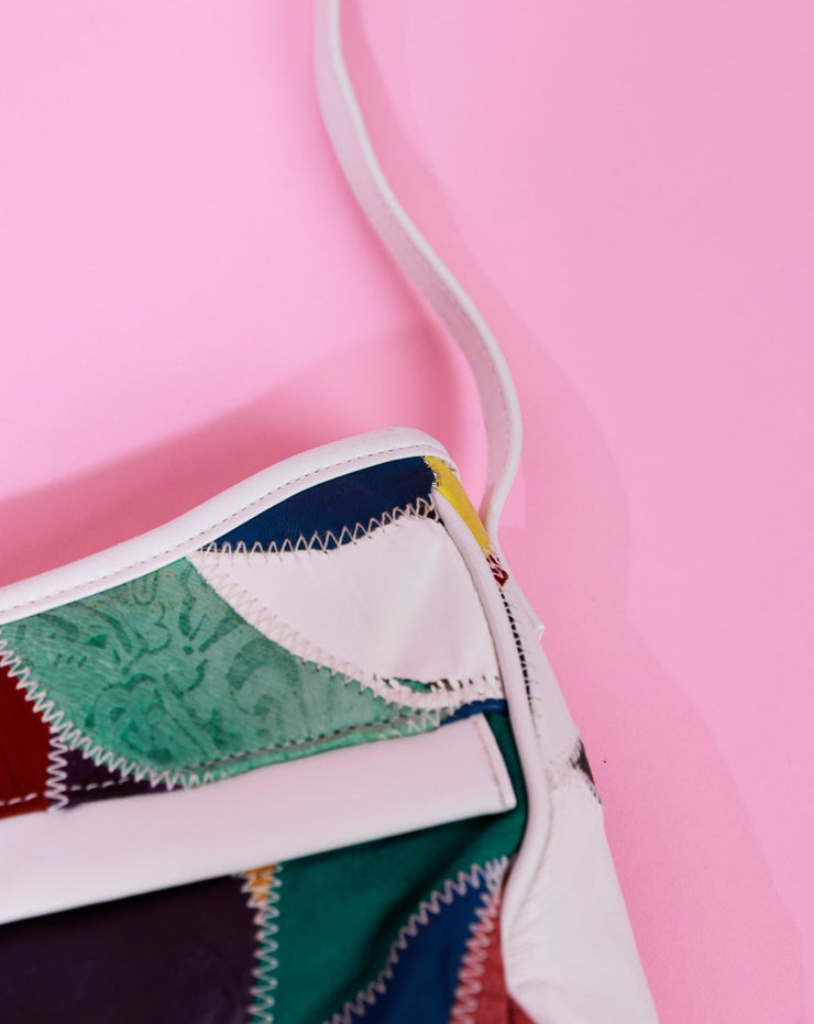 Vintage 80s Retro Color Block Purse