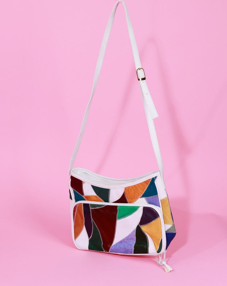 Vintage 80s Retro Color Block Purse