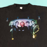 Vintage 1999 Styx Brave New World T-shirt from Retro Candy