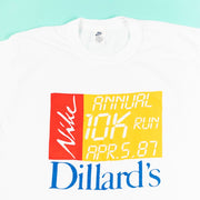 Vintage 1987 Nike Annual 10K Run Dillard's T-shirt from retro candy
