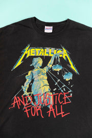 Y2K 2007 Metallica T-shirt And justice for all from Retro Candy Vintage