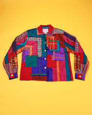 Vintage 90s Daniel K. Retro Patchwork Jacket