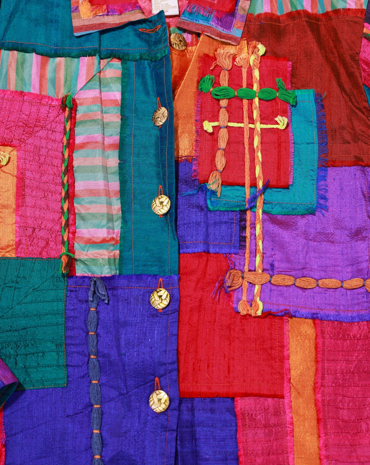 Vintage 90s Daniel K. Retro Patchwork Jacket