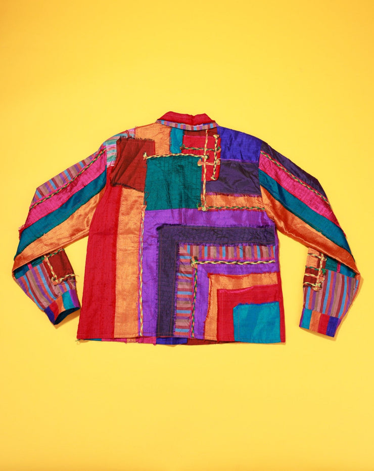 Vintage 90s Daniel K. Retro Patchwork Jacket