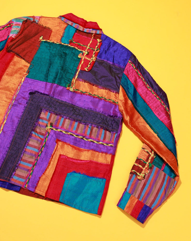 Vintage 90s Daniel K. Retro Patchwork Jacket