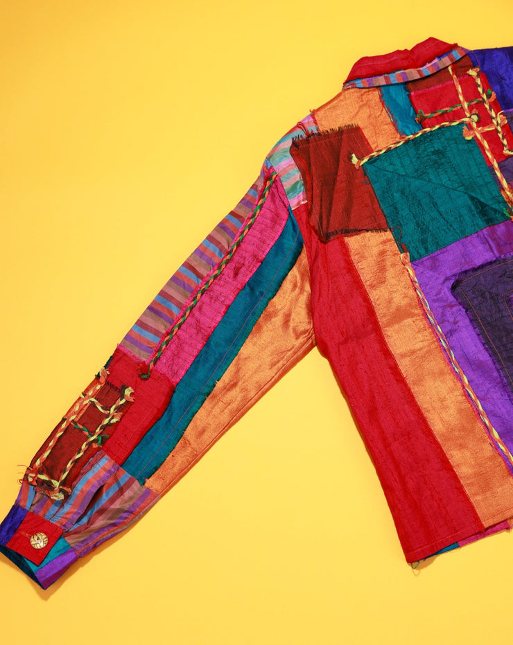 Vintage 90s Daniel K. Retro Patchwork Jacket