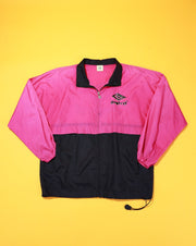 Vintage 90s Neon Pink Umbro Windbreaker Jacket