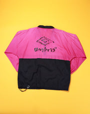 Vintage 90s Neon Pink Umbro Windbreaker Jacket