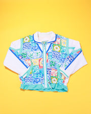 Vintage 80s East West Floral Windbreaker Jacket/Vest