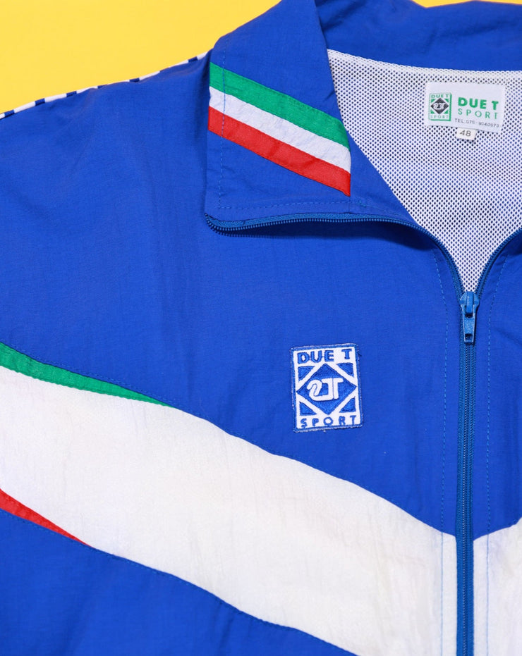 Vintage 90s Due T Sport Italia Windbreaker Jacket