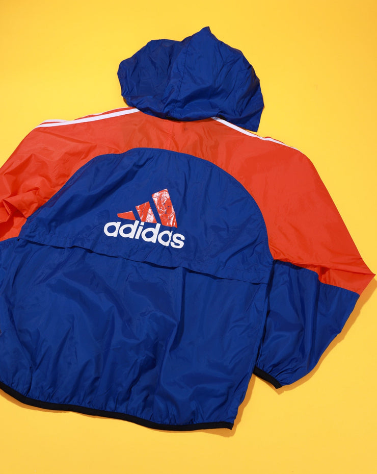 Vintage 90s Adidas 1/4 Zipped Hooded Pullover