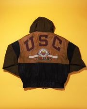 RARE Vintage 80s J. Elkins Alamo Uomo USC Trojans Letterman Jacket